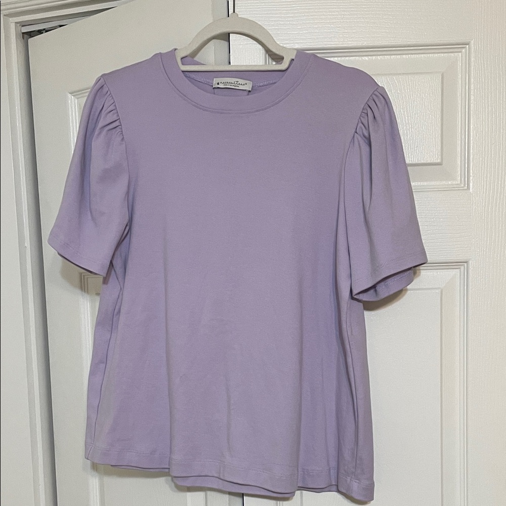 Necessitees Lavender Short Sleeve Top
